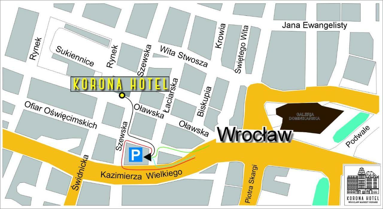 Korona Hotel Wroclaw Market Square Kültér fotó